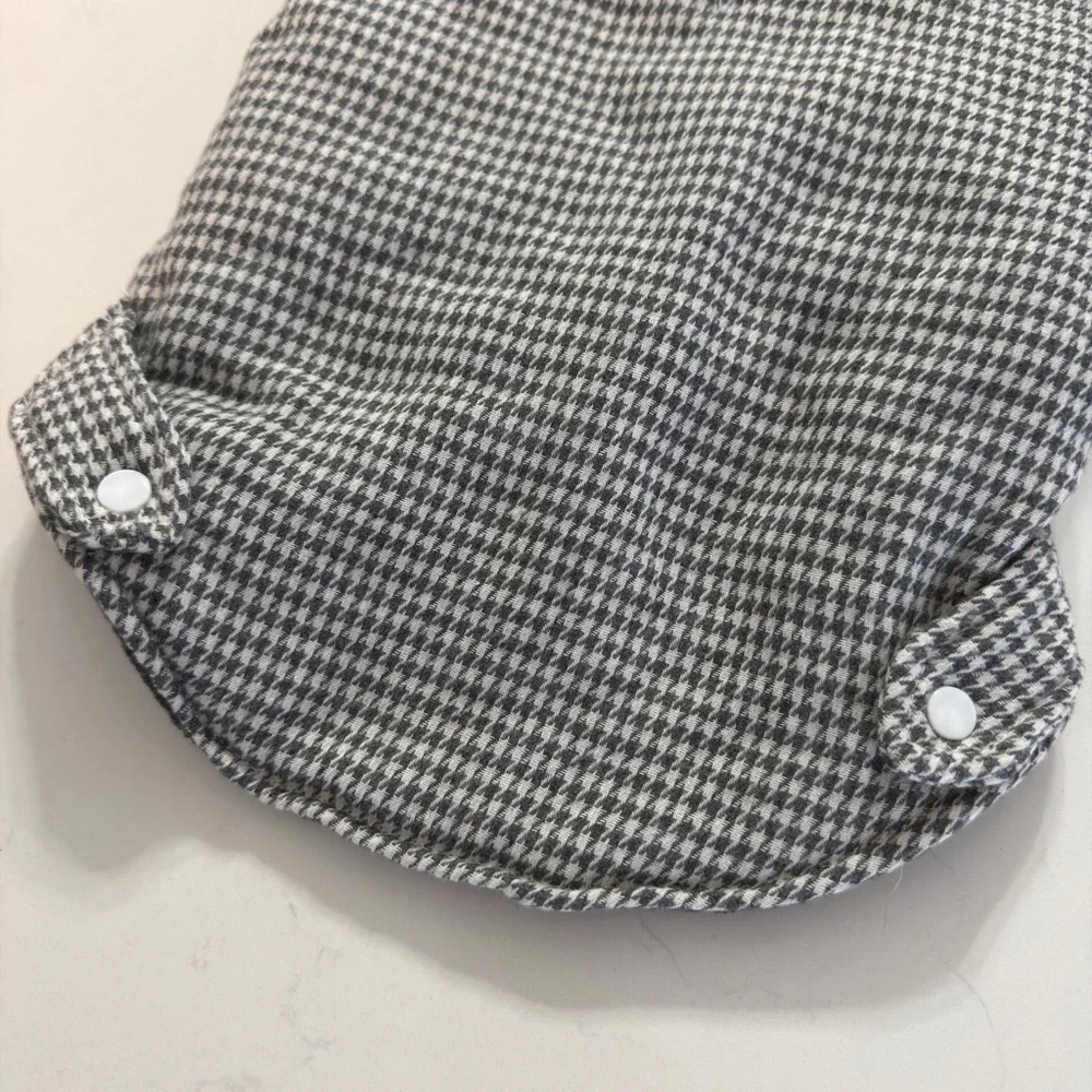 NWT London Fog Houndstooth Dog Sweater Coat | Gingham Dog Coat | Large NWT
